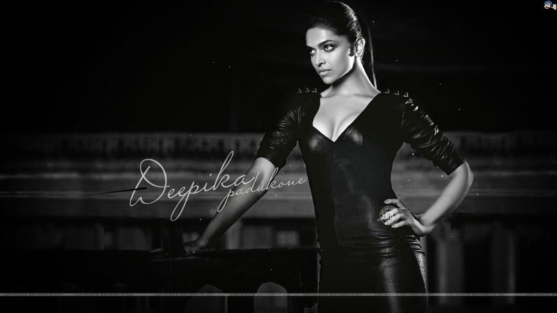 Deepika Padukone in black dress