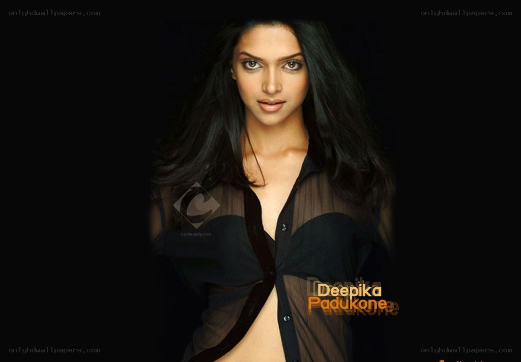 Deepika Padukone in black sheer top