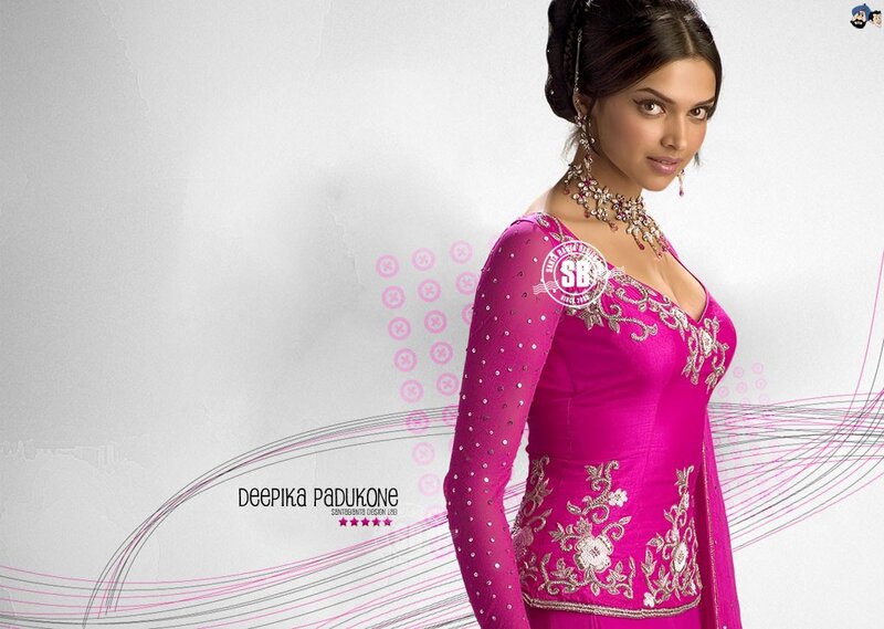 Deepika Padukone in pink outfit