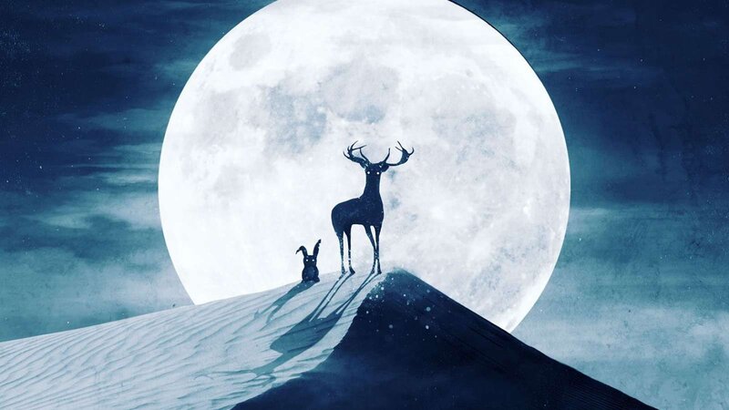 Deer and Rabbit on Dune