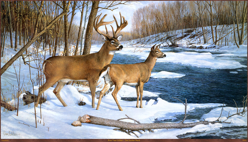 Deer by a River — Brown