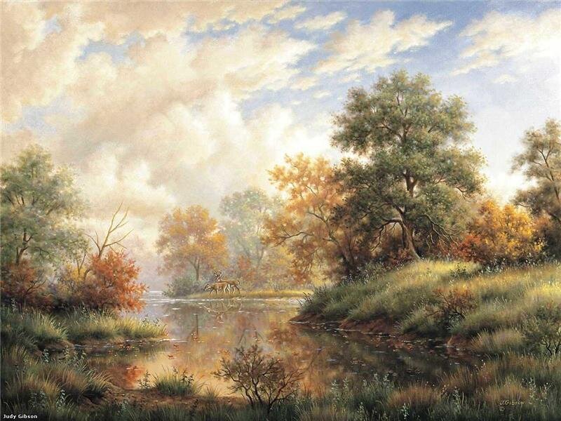 Deer by a River