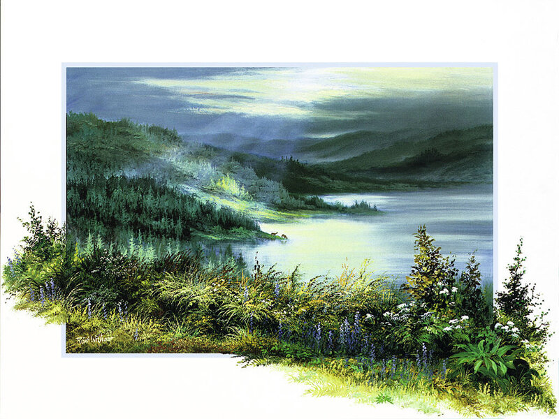 Deer by Lake