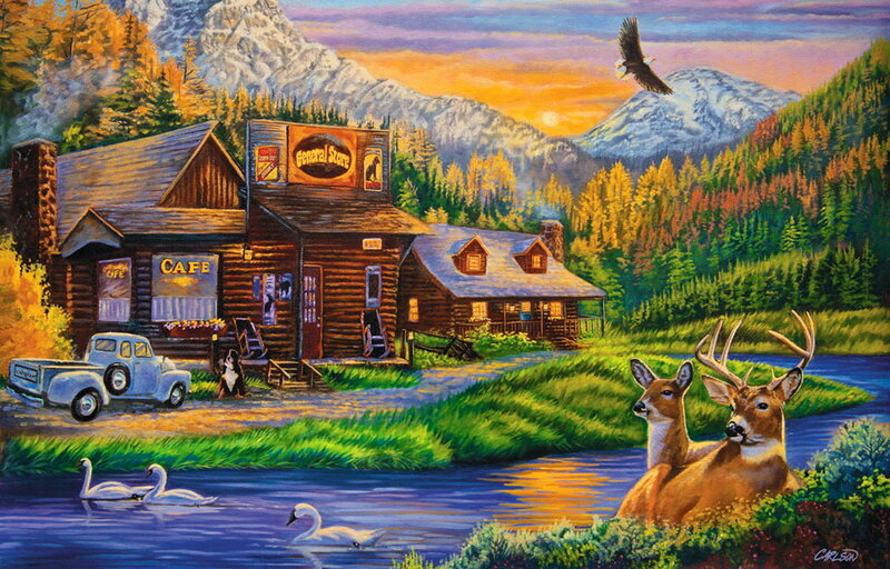 Deer by River