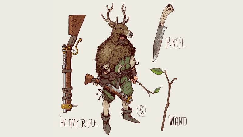 Deer-headed Character