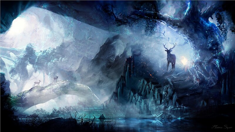 Deer in a Cave