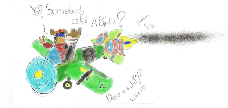 Deer in a Jet