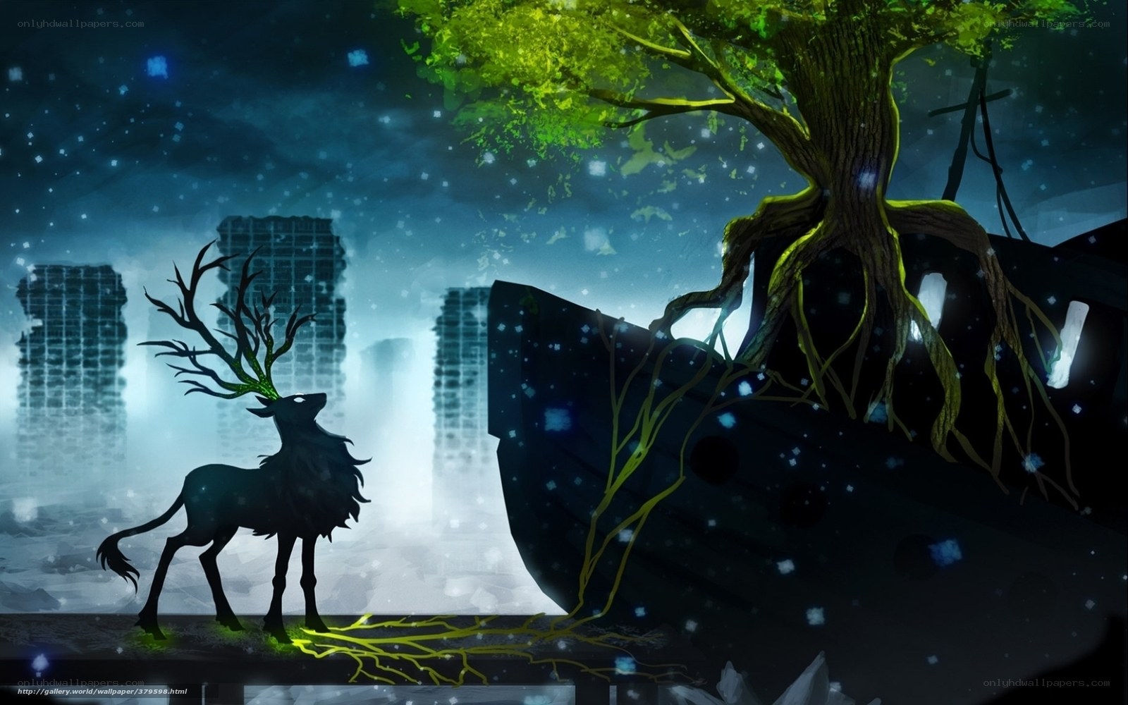 Deer in a Ruined City