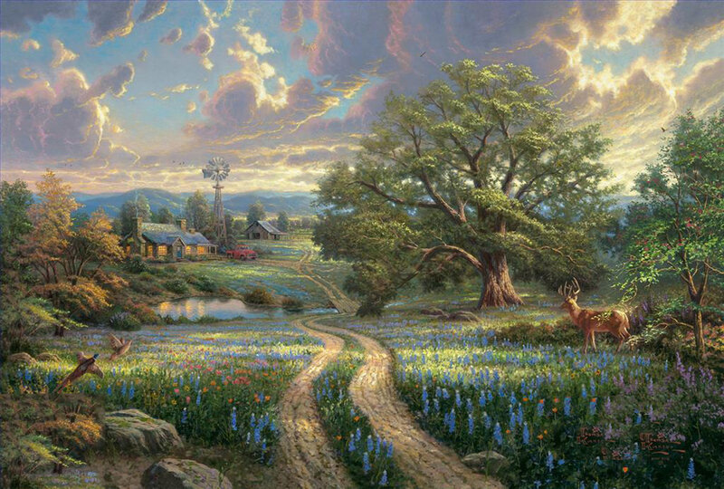 Deer in Field of Flowers
