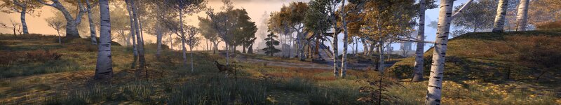Deer in Forest — Green, Serene, Autumn, 3d Render