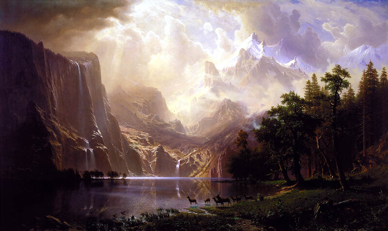 Deer in Mountain Valley — Brown