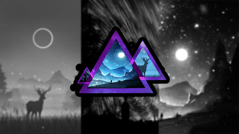 Deer in Night Landscape