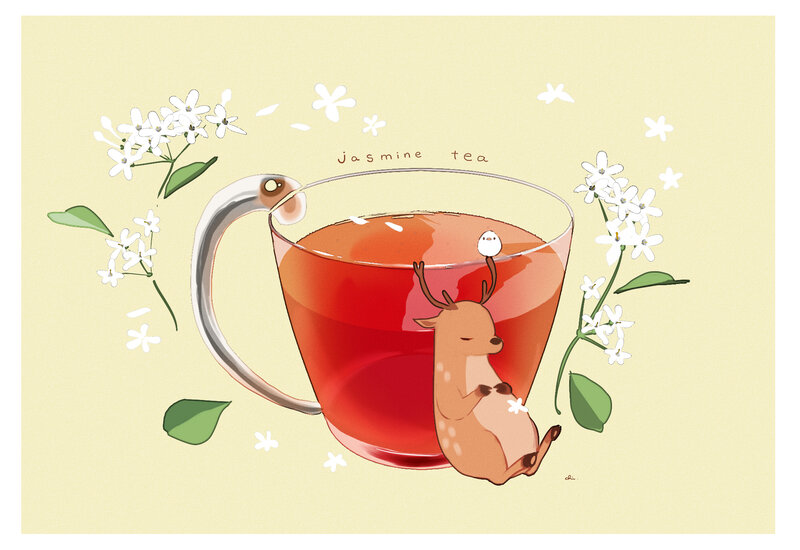 Deer in Tea Cup