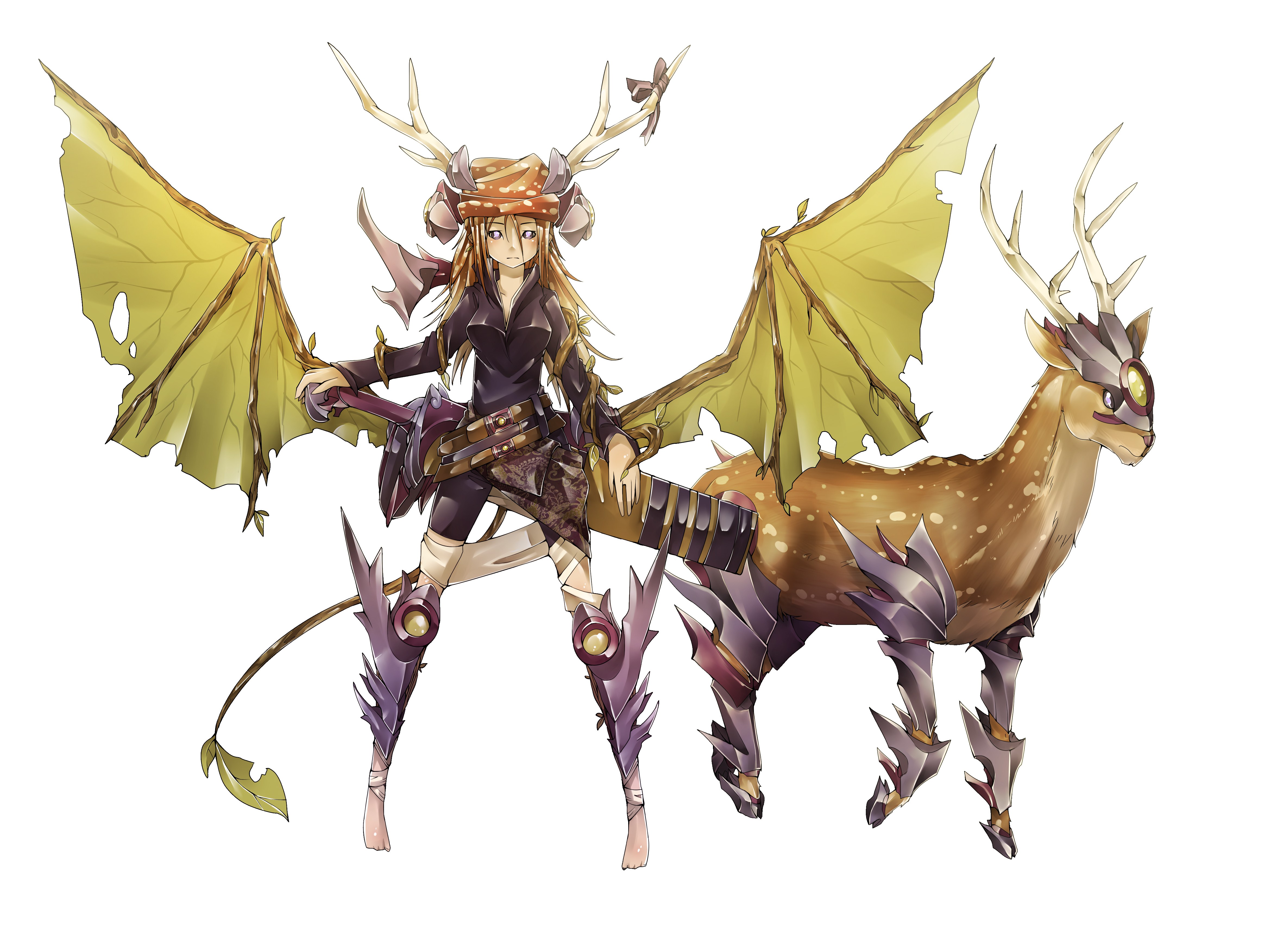 deer-like creature with rider