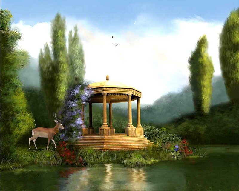 Deer Near Gazebo