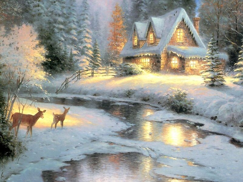 Deer Near Stream