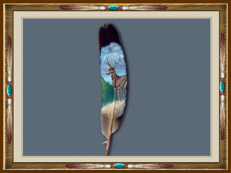 Deer on a Feather