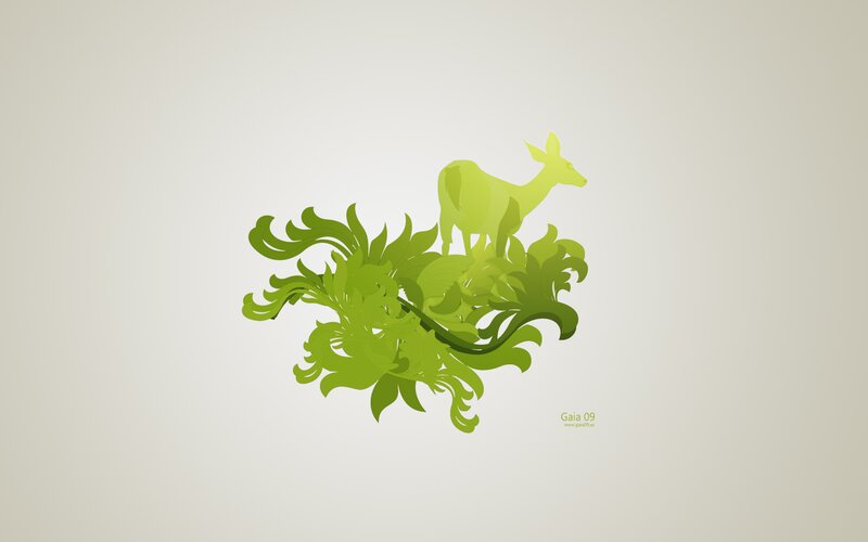 Deer on Green Foliage