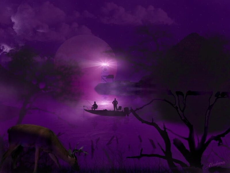 Deer on Riverbank