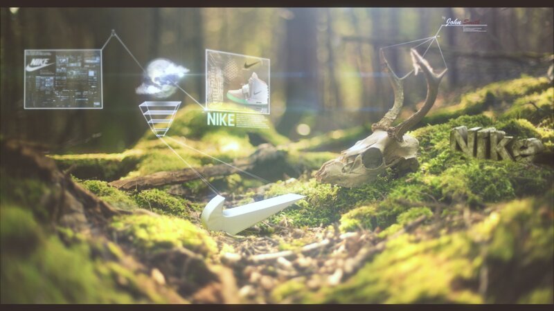 Deer Skull in Forest — Green
