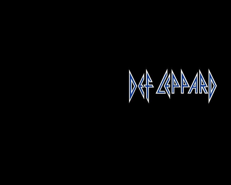 Def Leppard logo on black
