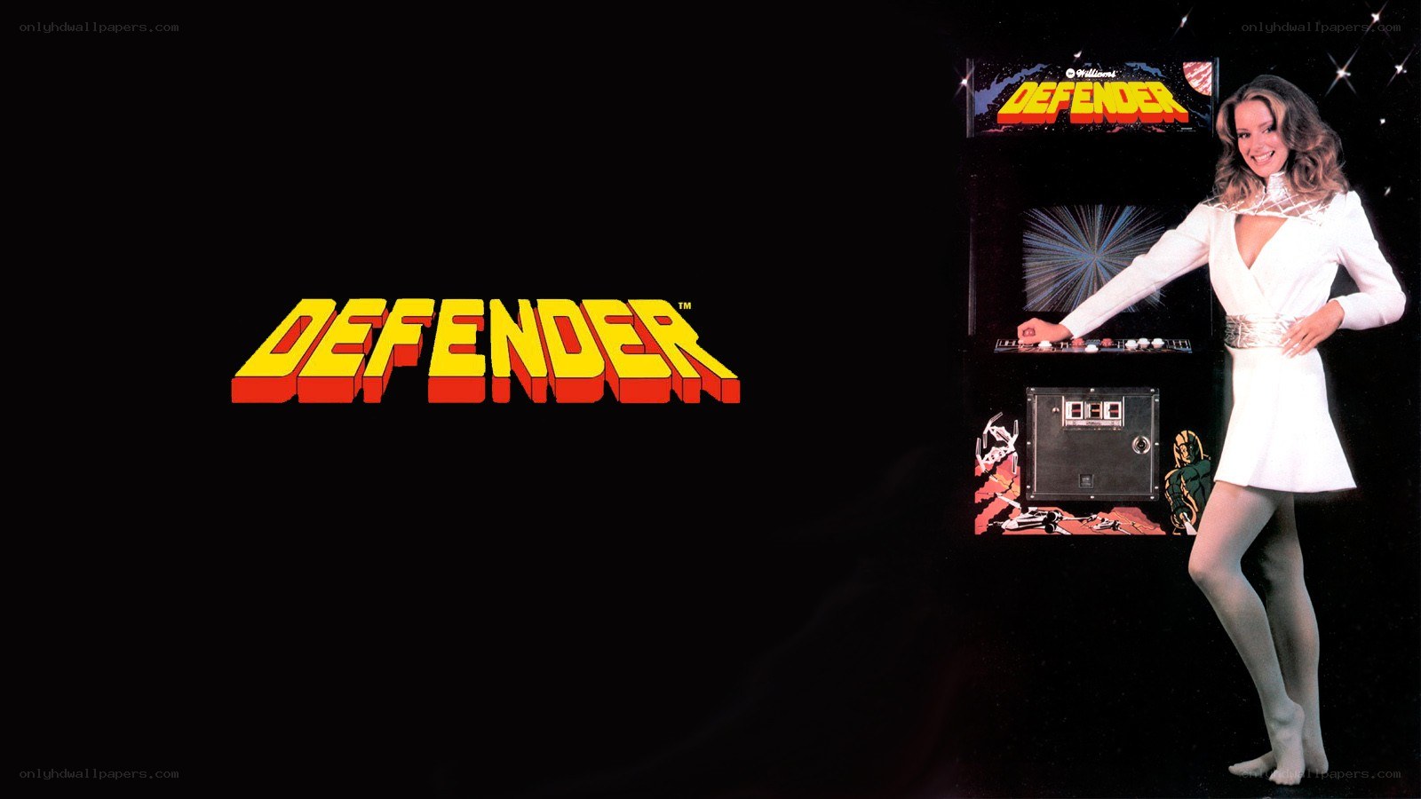 Defender arcade game poster
