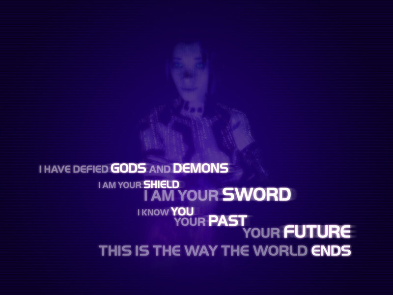 Defiant character with bold text