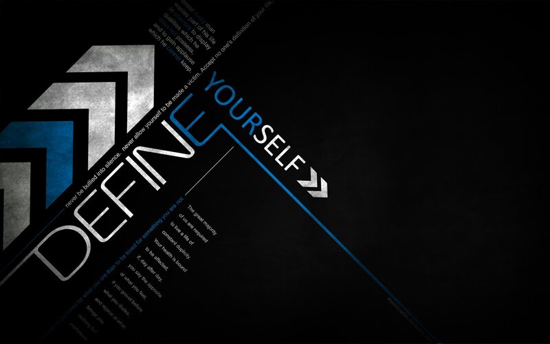 Define Yourself motivational graphic