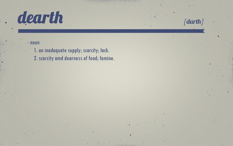 Definition of Dearth