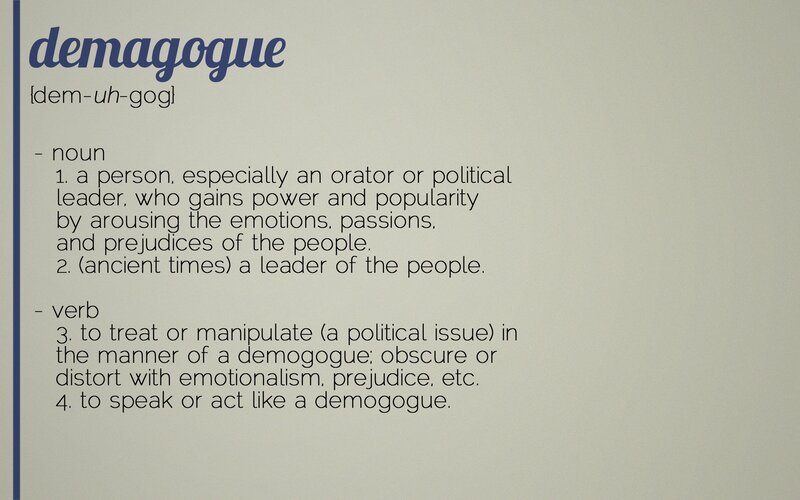 Definition of Demagogue
