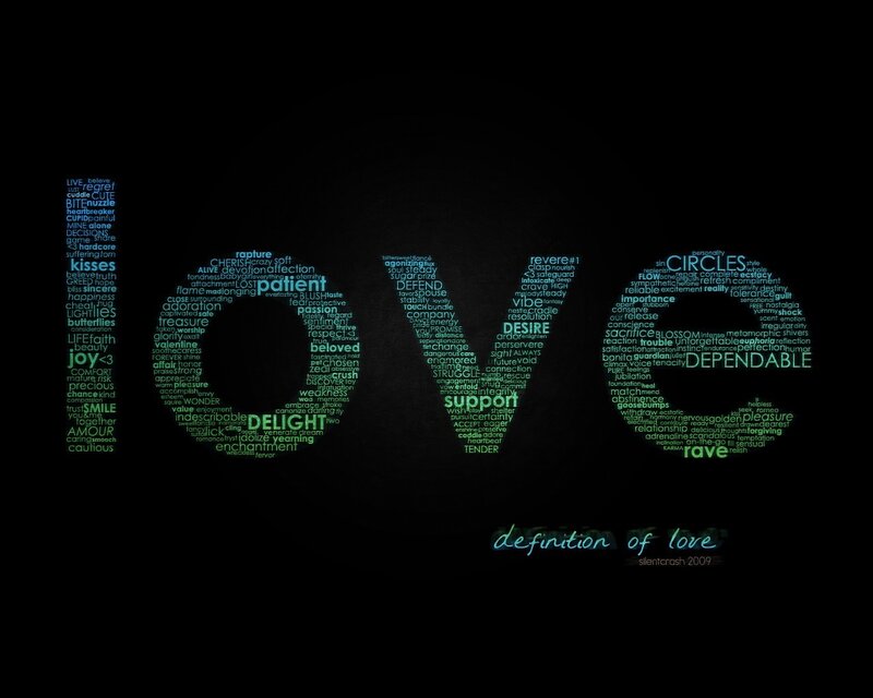 definition of love word cloud