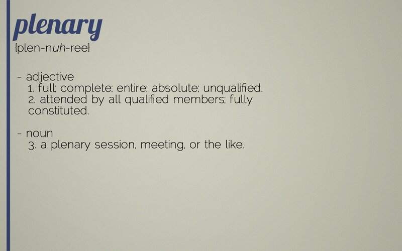 Definition of Plenary
