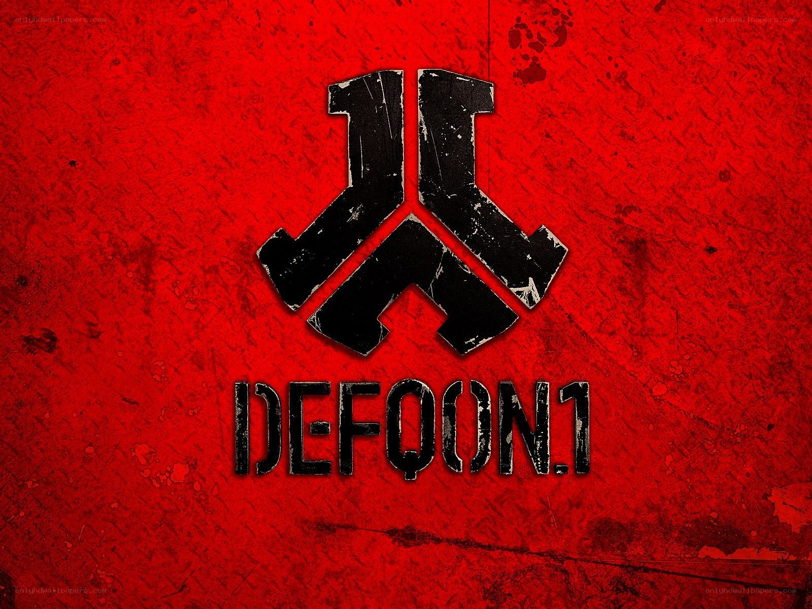 Defqon.1 logo on red background