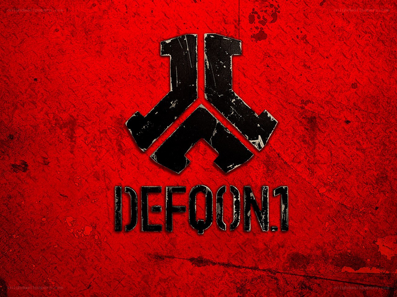 Defqon.1 logo on red background