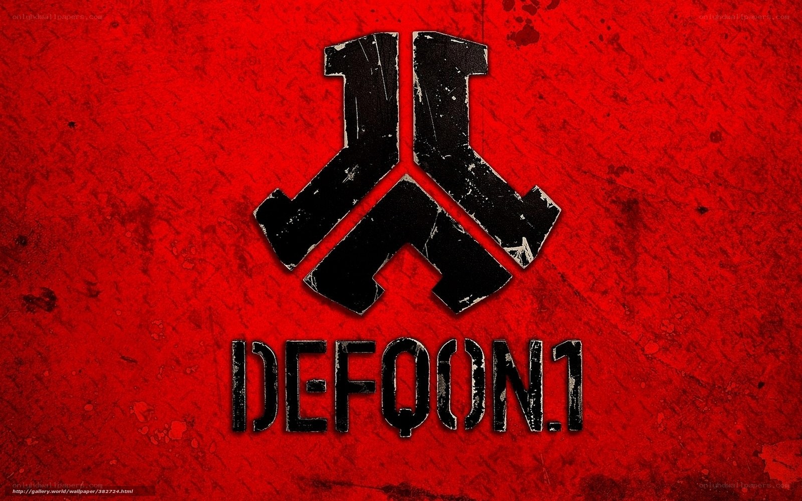 Defqon.1 logo on red background