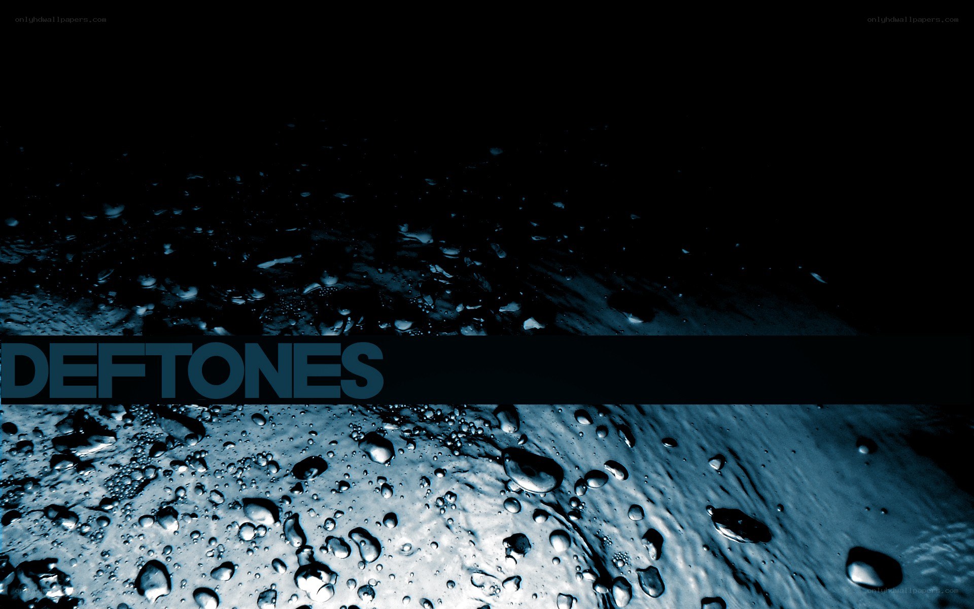 Deftones band logo on water