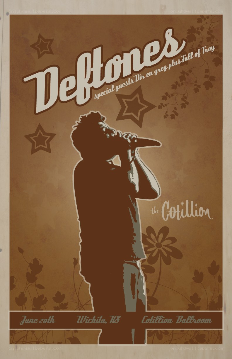 Deftones concert poster