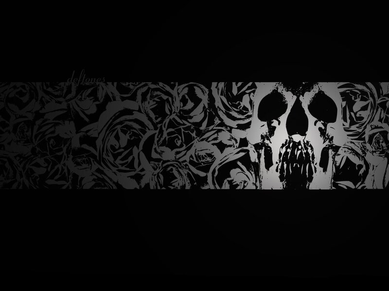 Deftones skull and roses