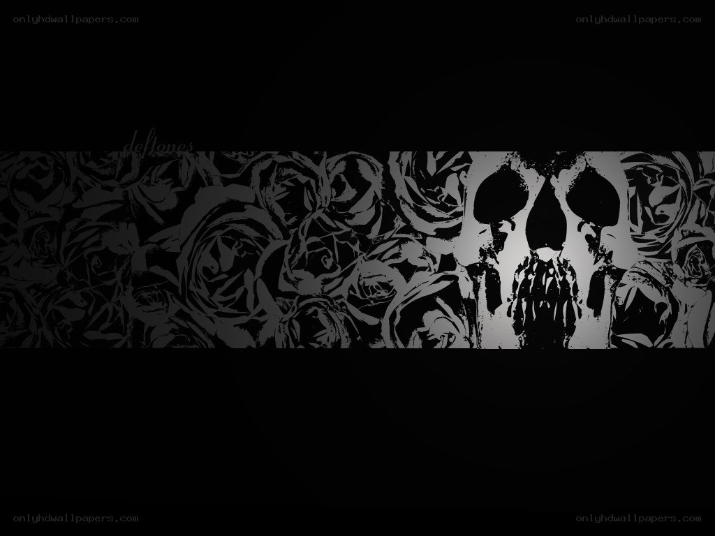 Deftones skull and roses