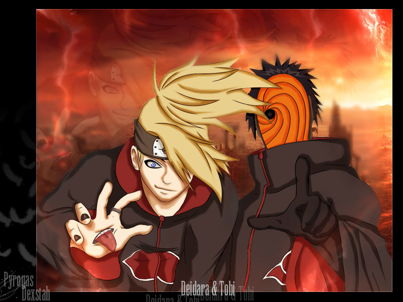 Deidara and Tobi from Naruto