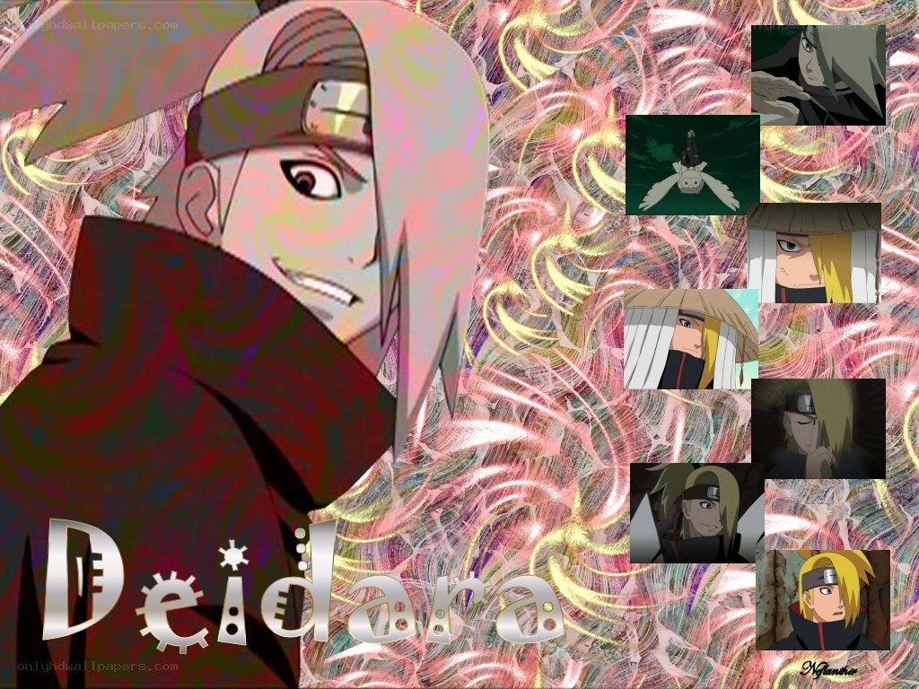Deidara character collage