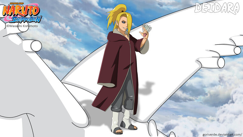 Deidara Holding a Clay Bird