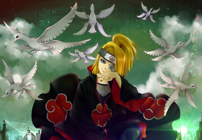 Deidara with doves