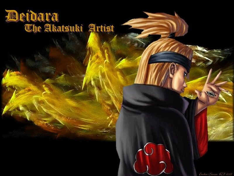 Deidara with Explosion — Black