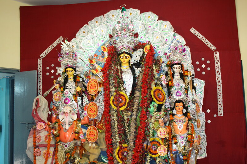 Deities in a Temple Display
