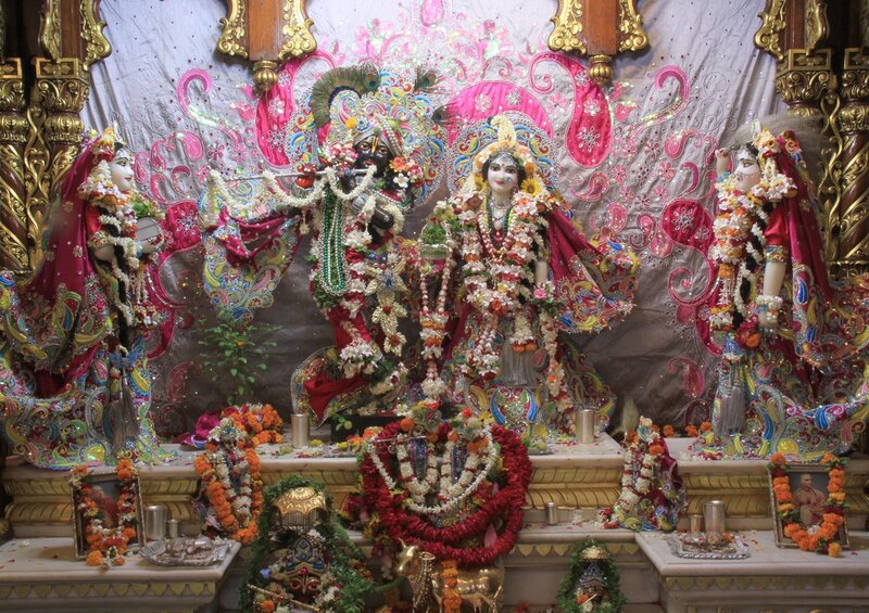 Deities in Temple Shrine — Red