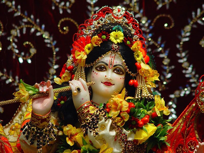 Deity Statue with Flute