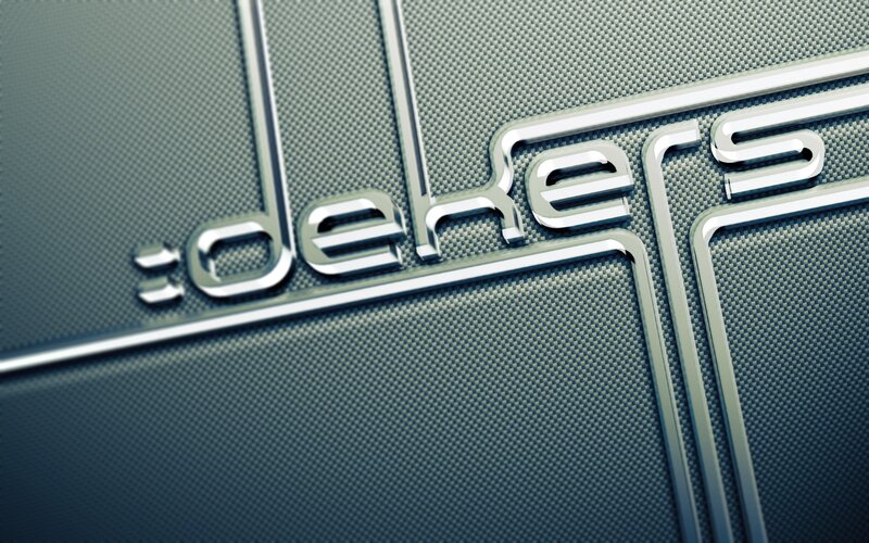 Deke logo on carbon fiber