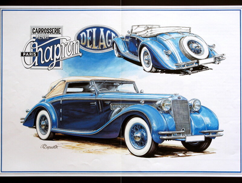 Delage car by Chapron