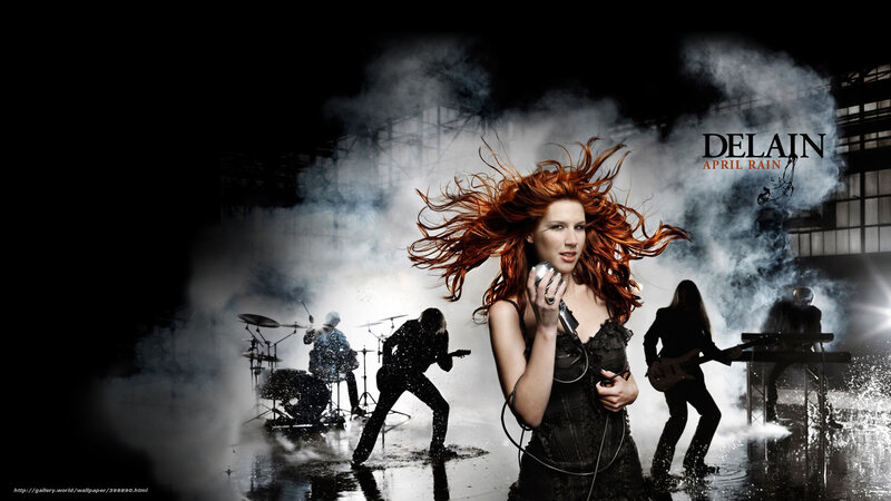 Delain band performing on stage